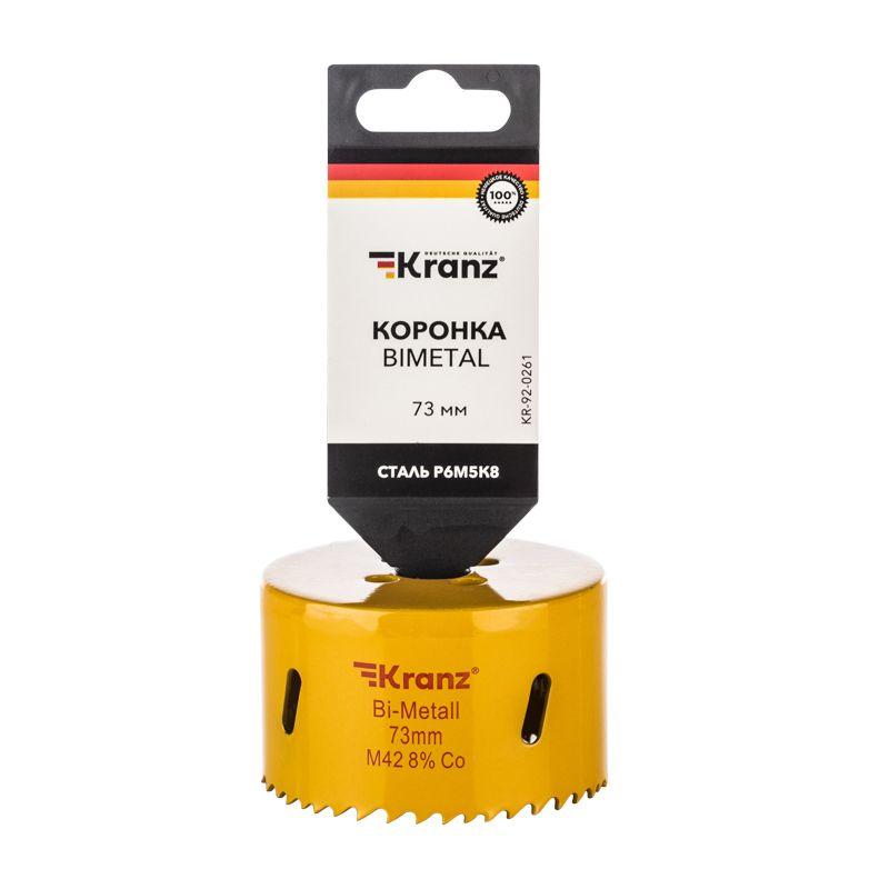 Коронка Bimetal 73мм Kranz KR-92-0261