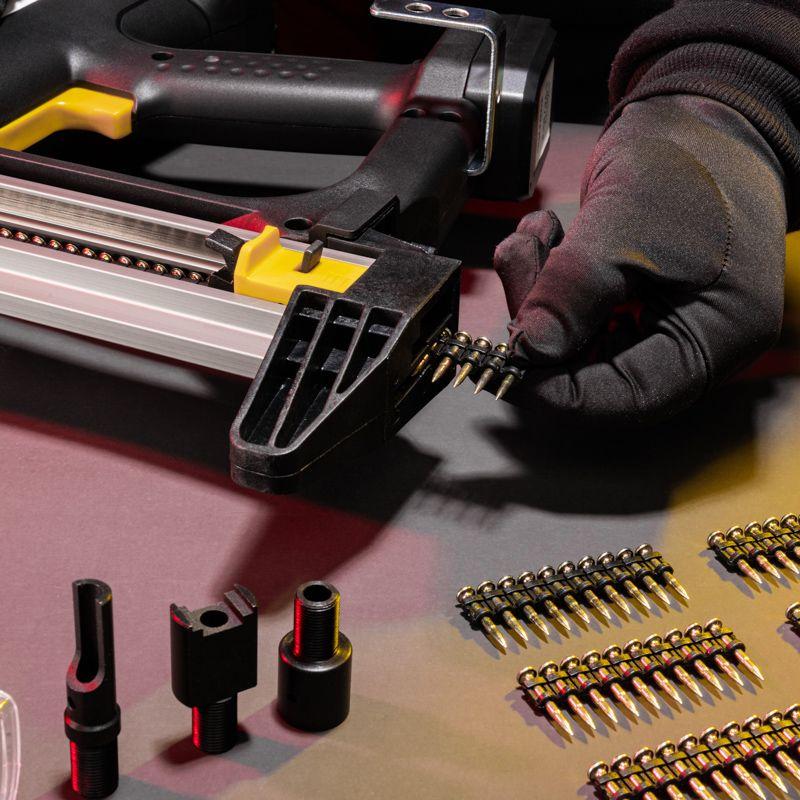 Пистолет гвоздезабивной газовый монтажный GN95 95Дж длина гвоздей 15-40мм d2.7-3мм KRANZ KR-16-1650