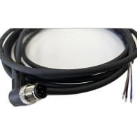 Кабель M12 4A штыревой 3000мм угловой полиуретан свободный конец СЦМ120029-04A-2-03000 черн. СТЭЗ 185210565