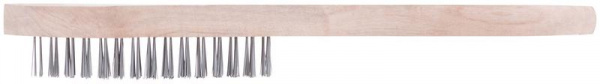 Корщетка с деревянной ручкой 6-ти рядная FIT 38406